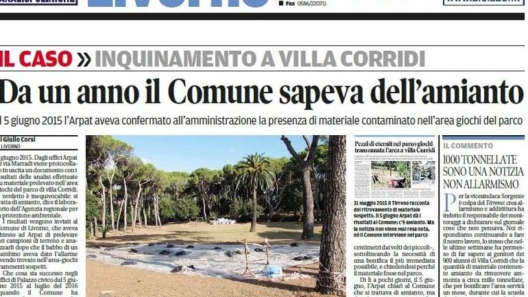 Il Comune pubblica le analisi Arpat