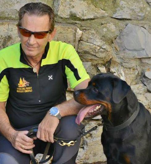 L’ultima missione di Domenici ad Amatrice con il suo Arturo 