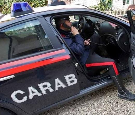 Un intervento dei carabinieri (foto d'archivio)