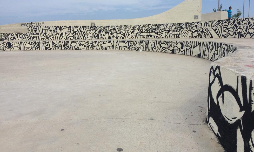 Anfiteatro abbellito dai writer