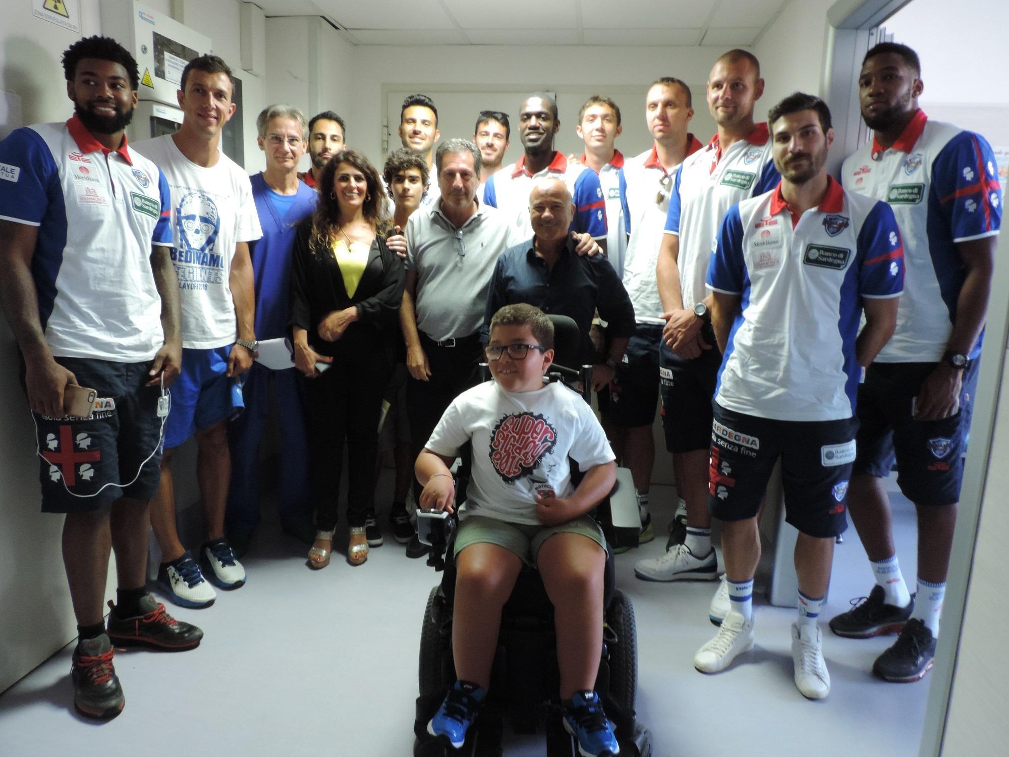 I giocatori della dinamo al San Martino