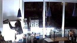 Un fermo immagine tratto dal filmato della telecamera