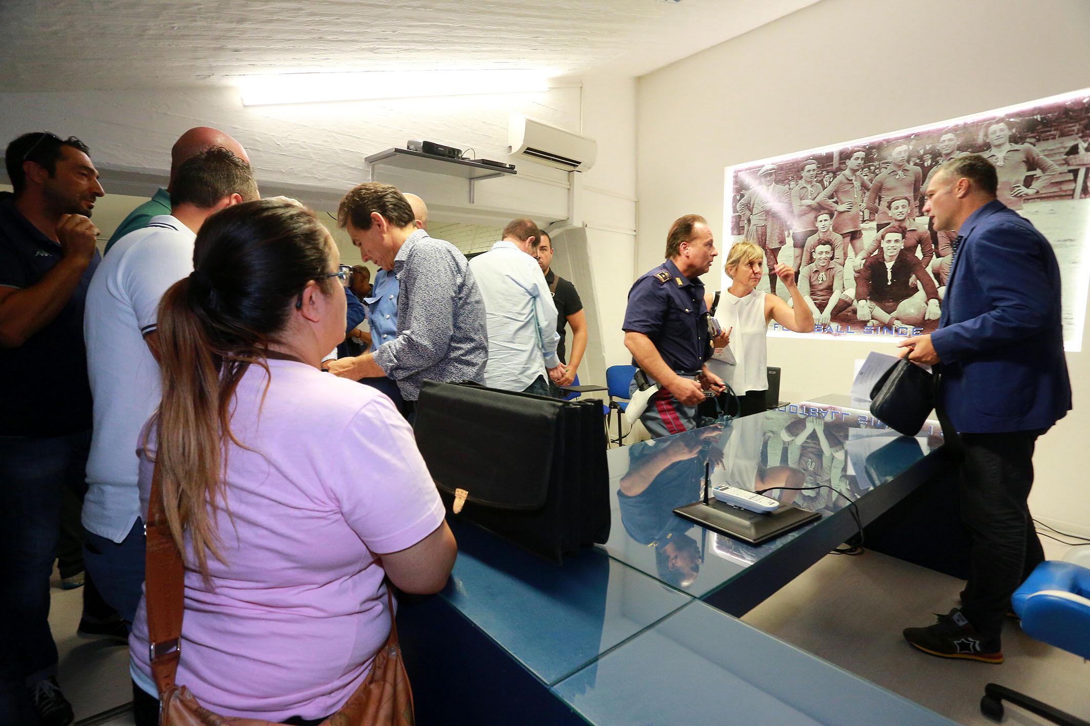 La riunione del Gos allo stadio di Empoli (foto agenzia Carlo Sestini)