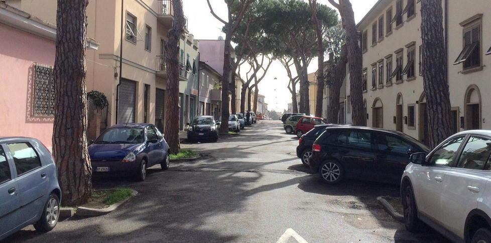 Uno scorcio di via Boccaccio con il manto stradale sconnesso (foto Michele Falorni/Silvi)