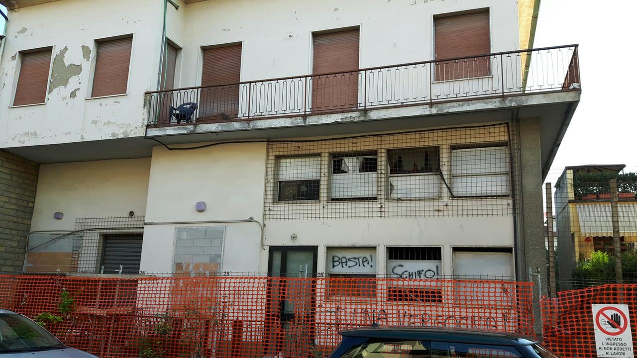 L'edificio di via Compagnetto da Prato