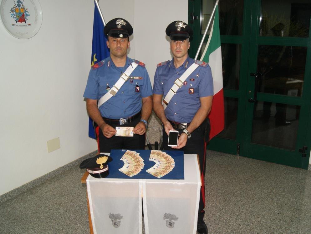 Banconote false a San Teodoro, arrestato un giovane di Torino