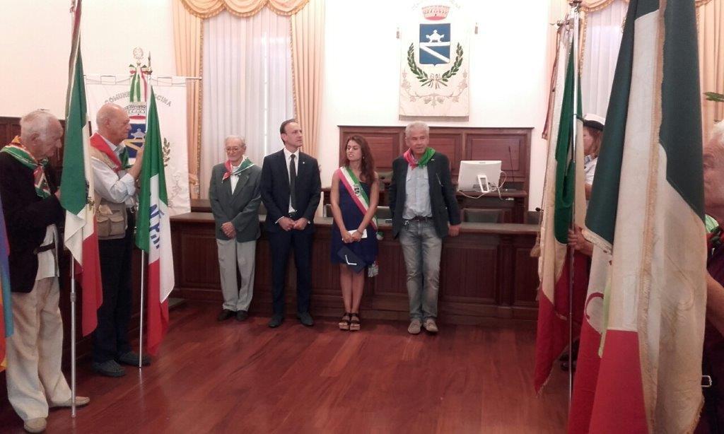 Un momento della cerimonia