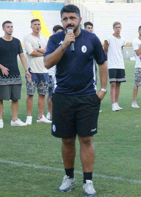 Gattuso fa il verso alla città «La B? Sarà... tutto un patì» 
