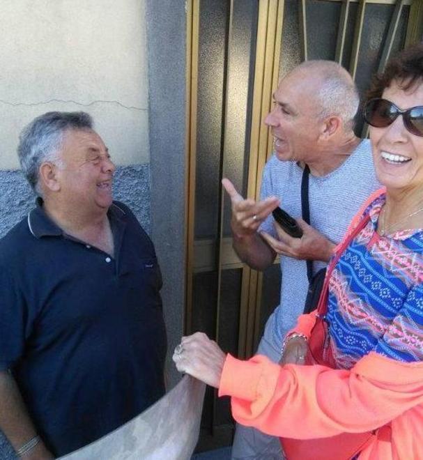 Mario Ferrari con Koenraad Daem e la compagna, andati a trovarlo