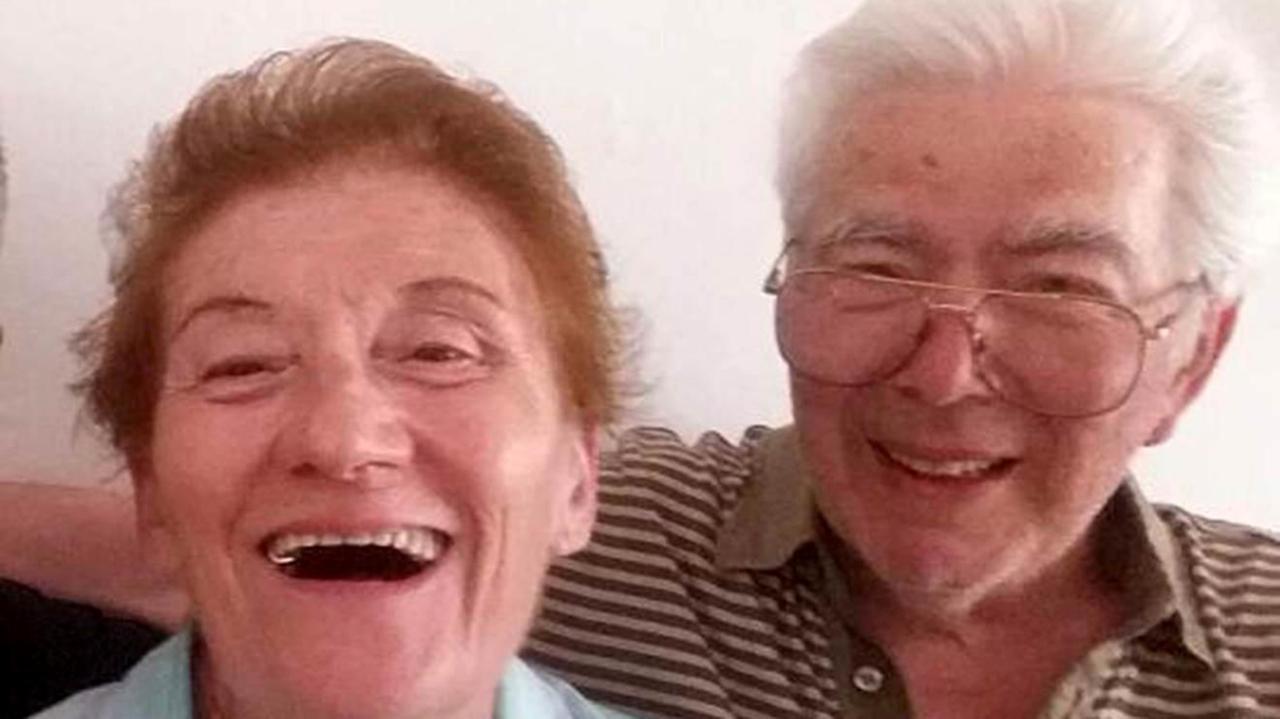 Anna Vanni insieme al marito Mario Lupi