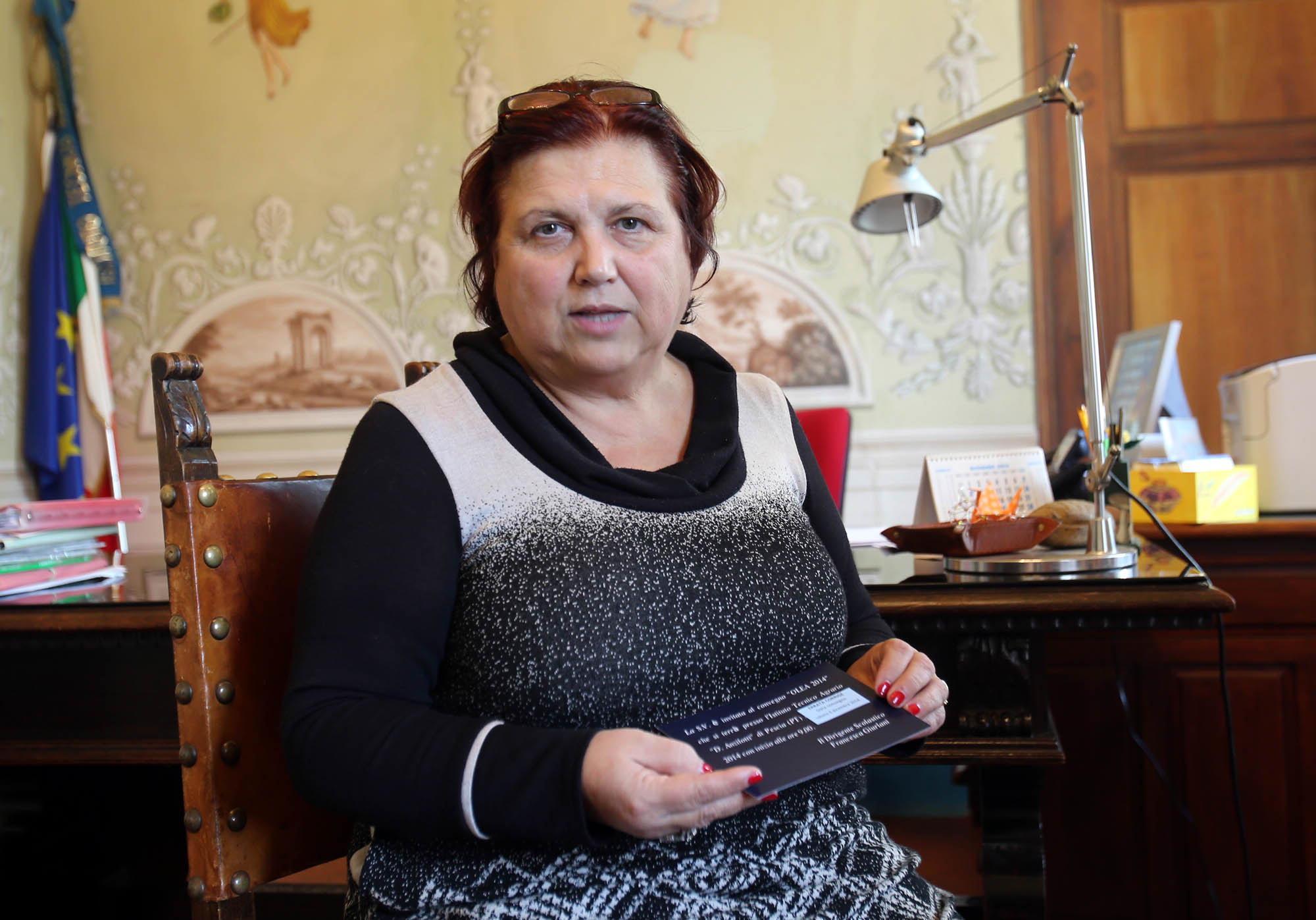 Francesca Giurlani, preside dell'istituto comprensivo Montalcini (foto Nucci)
