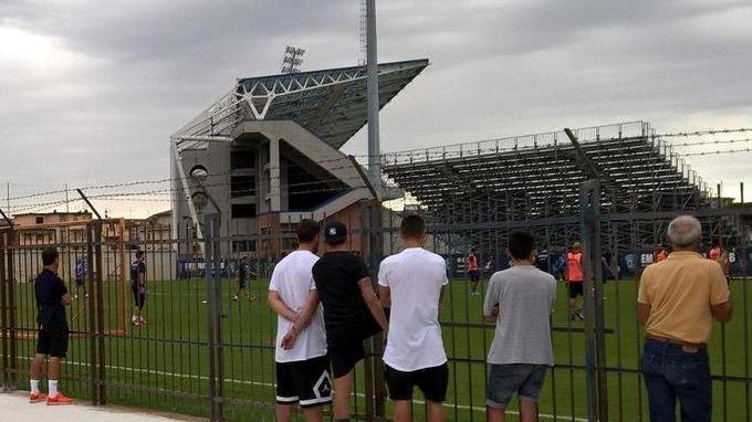 Aperto lo spazio delle ex tribune Ora l’allenamento torna... aperto