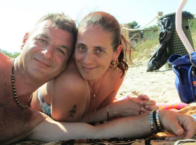 Fabrizio Gratta con la compagna, Beatrice Paini