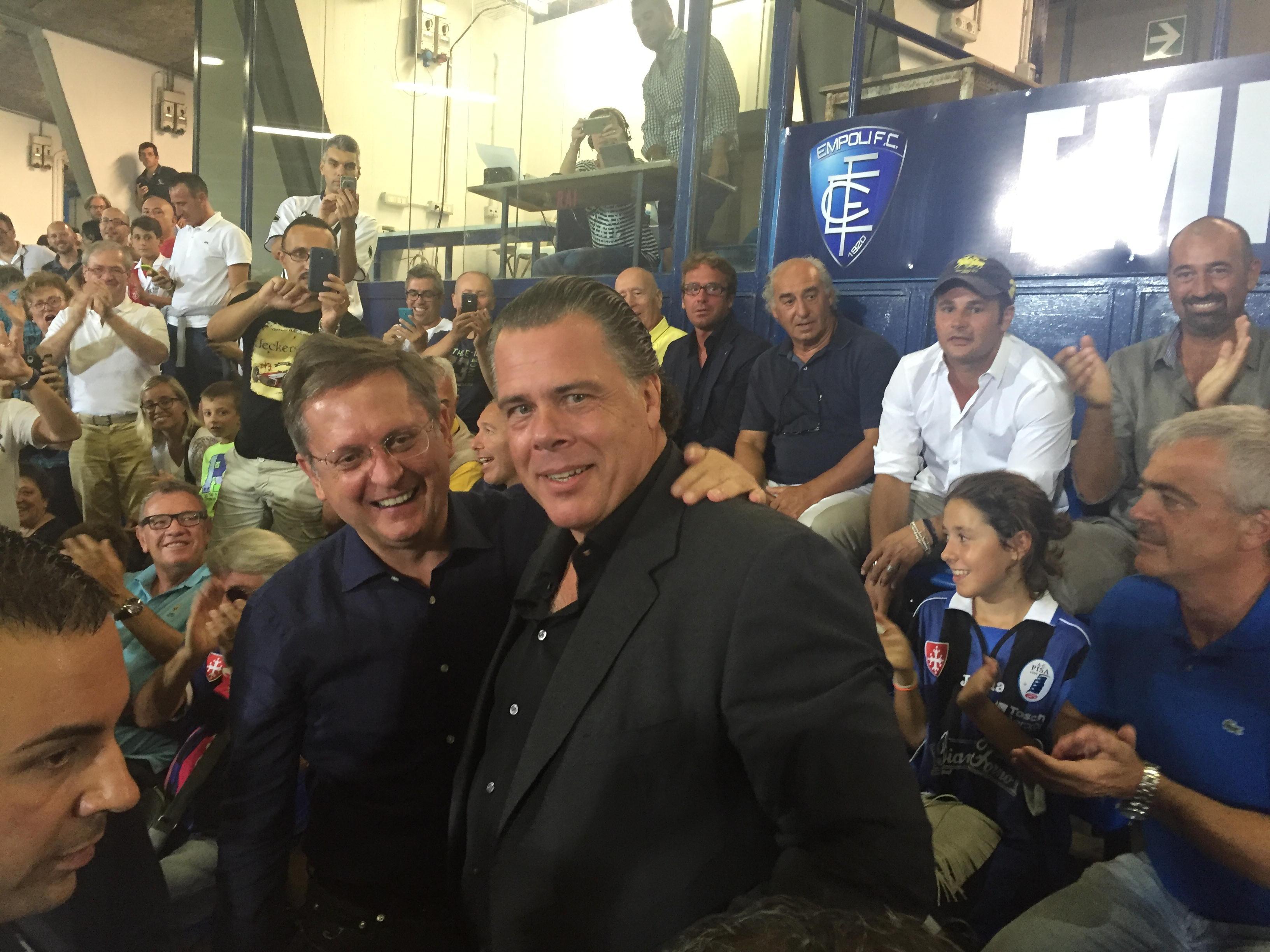 Il sindaco Filippeschi con Pablo Dana (Equitativa)