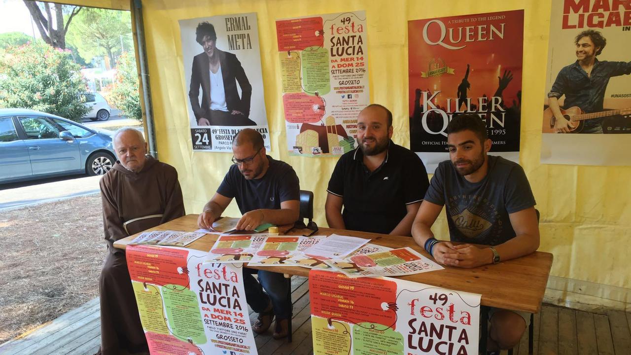 La presentazione del programma della festa di Santa Lucia, dal 14 al 25 settembre