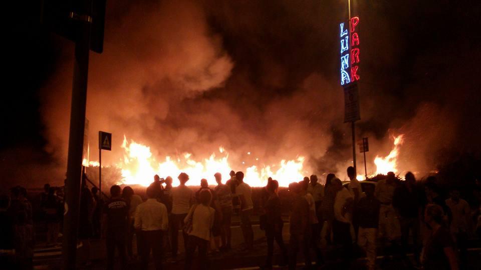 L'incendio nella foto di un nostro lettore, Daniele Di Benedetto