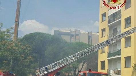 Va a fuoco un sottotetto in via del Purgatorio