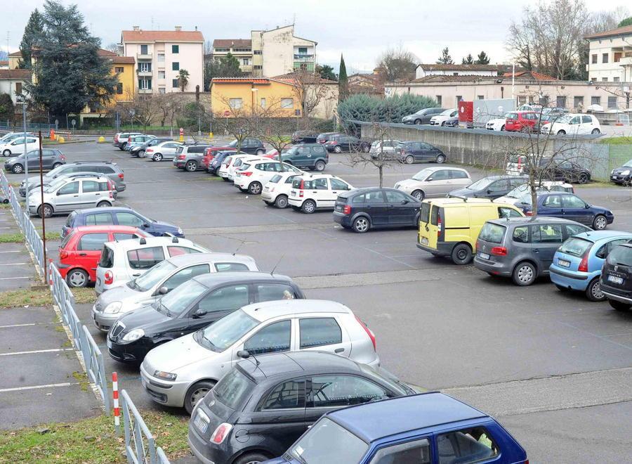 Un'immagine del parcheggio del Ceppo