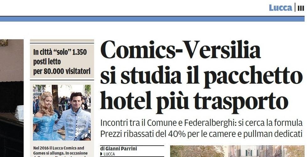 Vai ai Comics? Dormi in Versilia con sessanta euro 