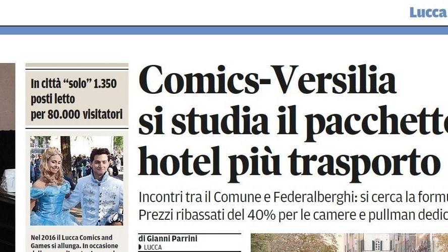 Vai ai Comics? Dormi in Versilia con sessanta euro
