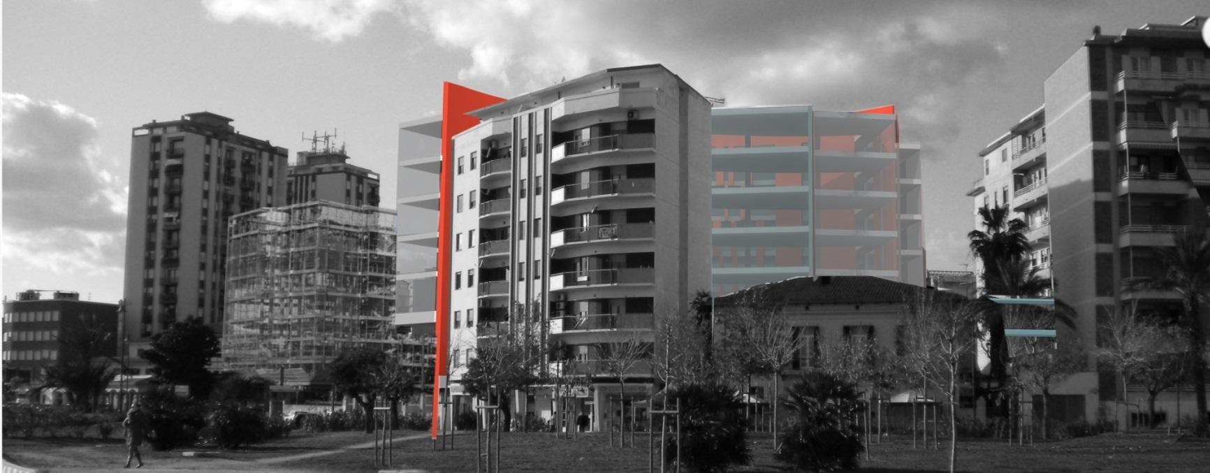Il rendering del palazzo di 28 metri che nascerà sul lungomare