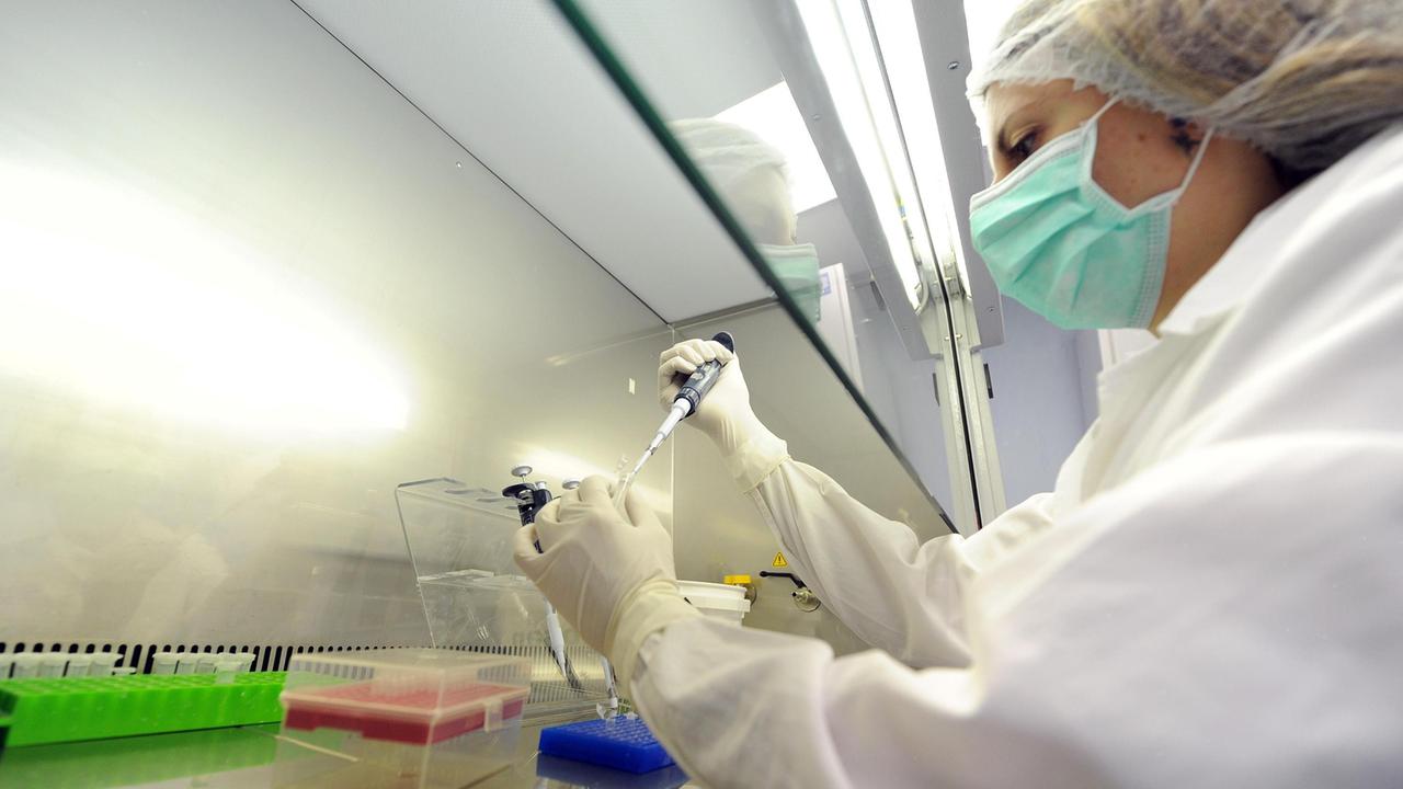 Un tecnico al lavoro nel Parco Genos di Perdasdefogu