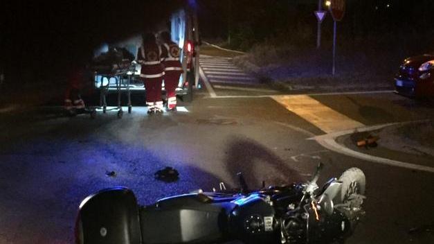 Incidente, ferito un motociclista