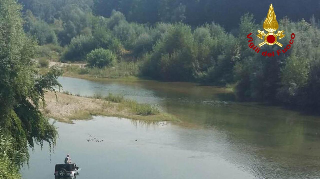 L'uomo rimasto bloccato nel Serchio