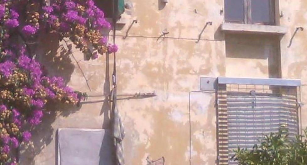 Lenzuola alle finestre per occupare la palazzina 