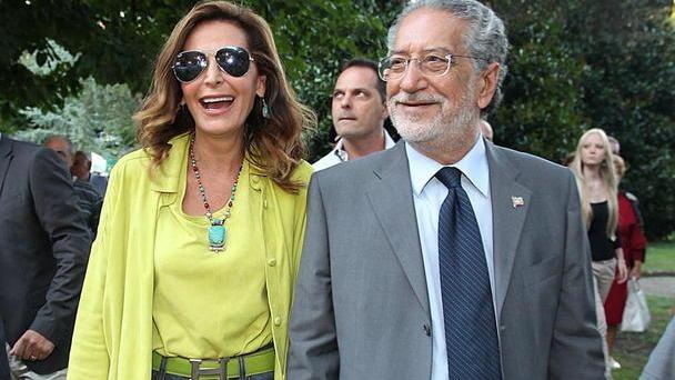 Alberto Lapenna (qui con l’on. Santanché) a una festa di Forza Italia