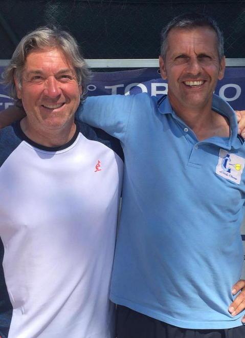 Tennis in piazza con Rossetti e Del Soldato