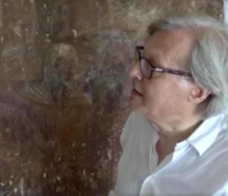L’affresco dimenticato portato alla luce da Sgarbi 