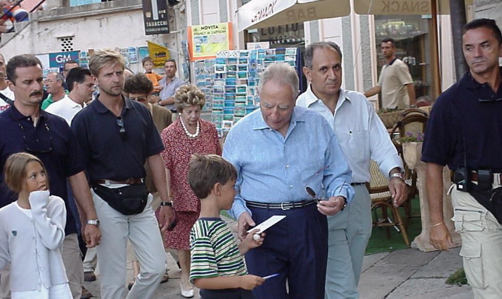 Ciampi e la Sardegna, bagni e passeggiate alla Maddalena, 