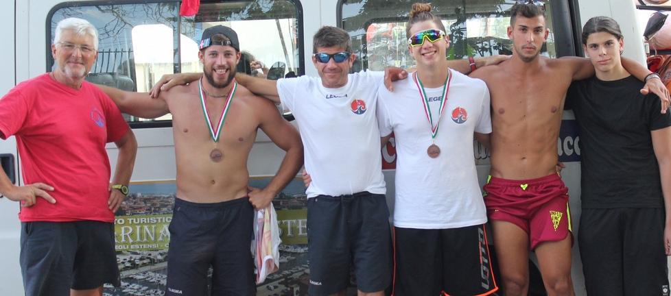 Canoa. Cinti (bis) e Carli medaglia di bronzo ai tricolori