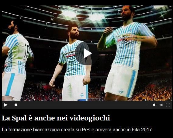 La Spal protagonista nei videogiochi
