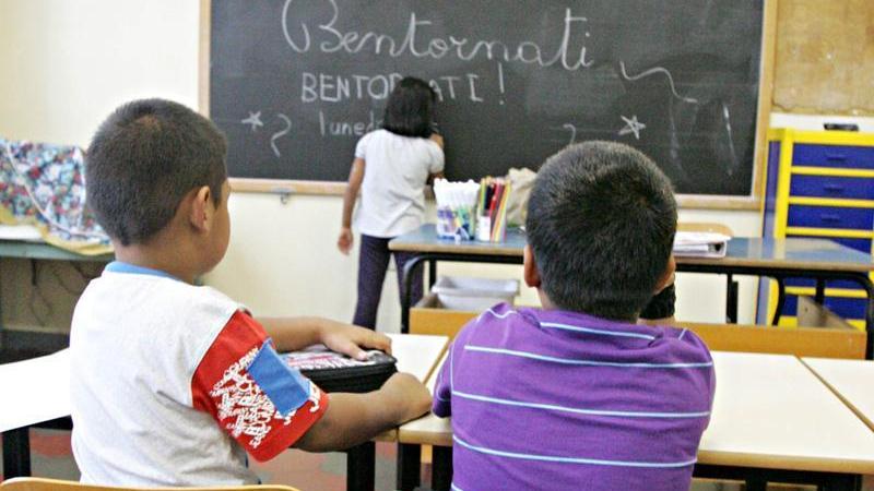 Circa il 28% dei bimbi nelle classi della primaria di primo e secondo grado è straniero