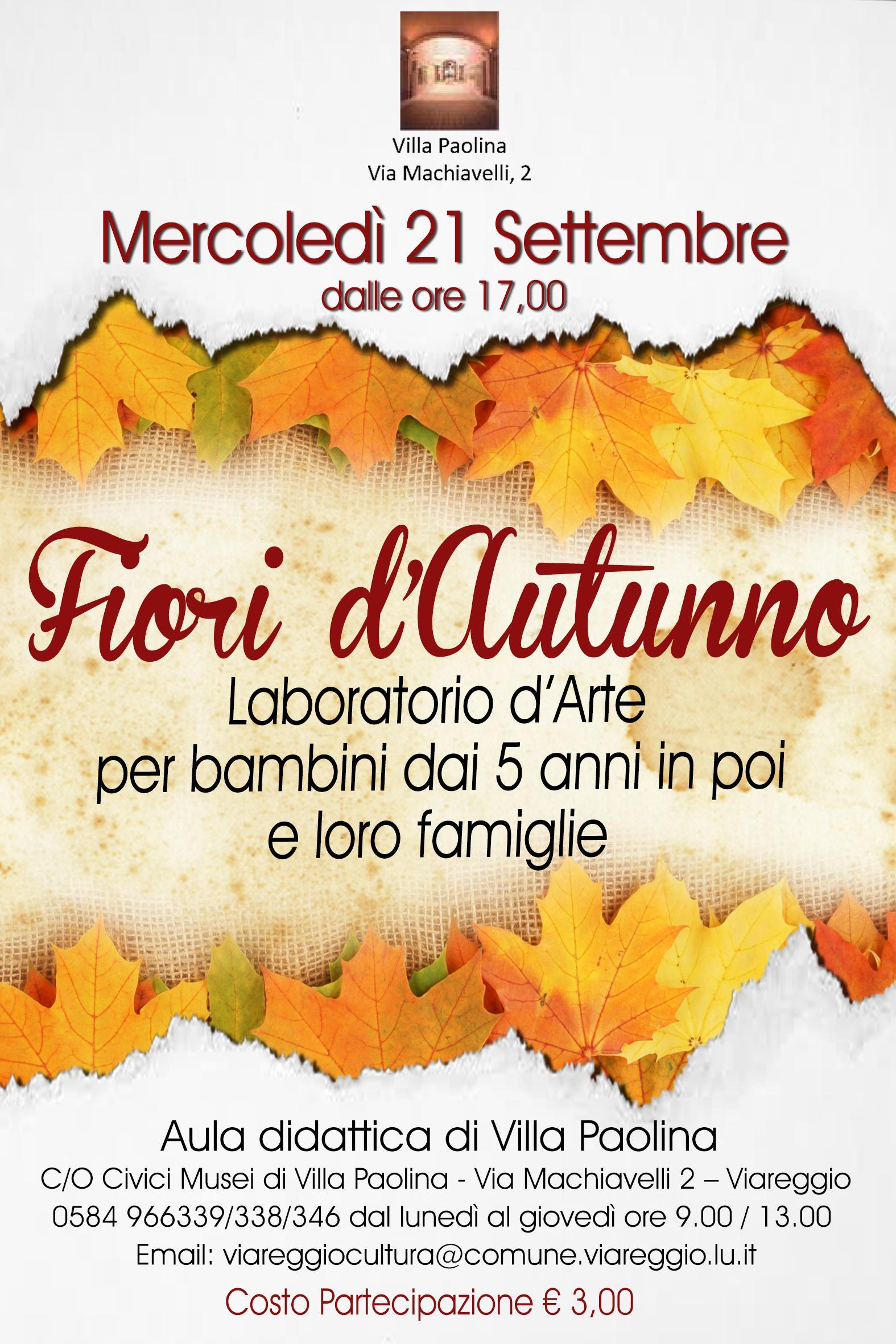 Bambini all'opera con "fiori d'autunno"