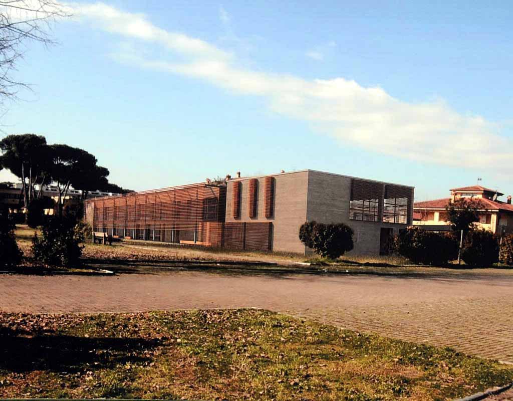 Un rendering del futuro polo scolastico