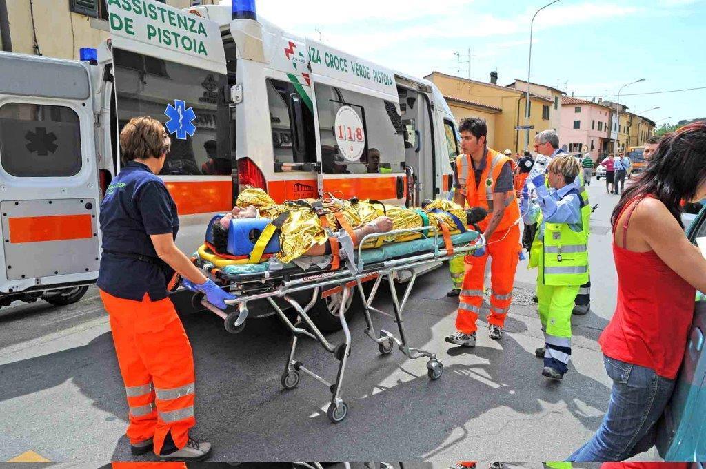 Un intervento della Croce verde (foto d'archivio)
