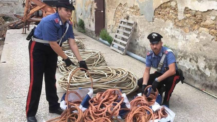 Ai domiciliari i 4 arrestati per il furto di rame a Colle