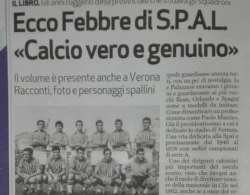 È “Febbre di Spal” Il libro di Ninfali spopola pure a Verona