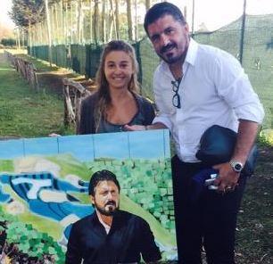 Valentina Damiano e il quadro per Ringhio