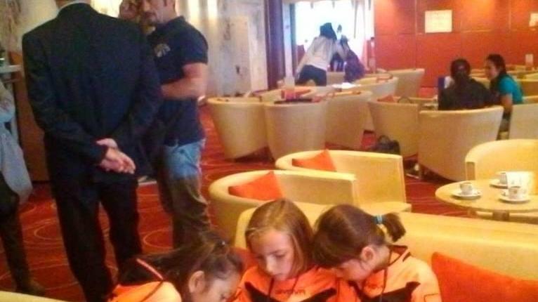 I bambini del Rio Elba sulla nave della Costa