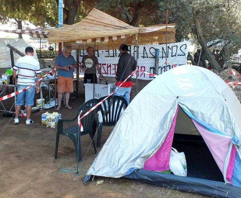 Siderurgia, iniziato il presidio del Camping Cig-Art. 1