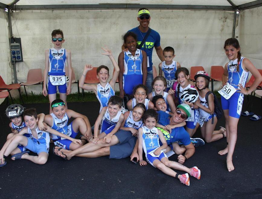 Quattro mini atleti al triathlon di Coppa 