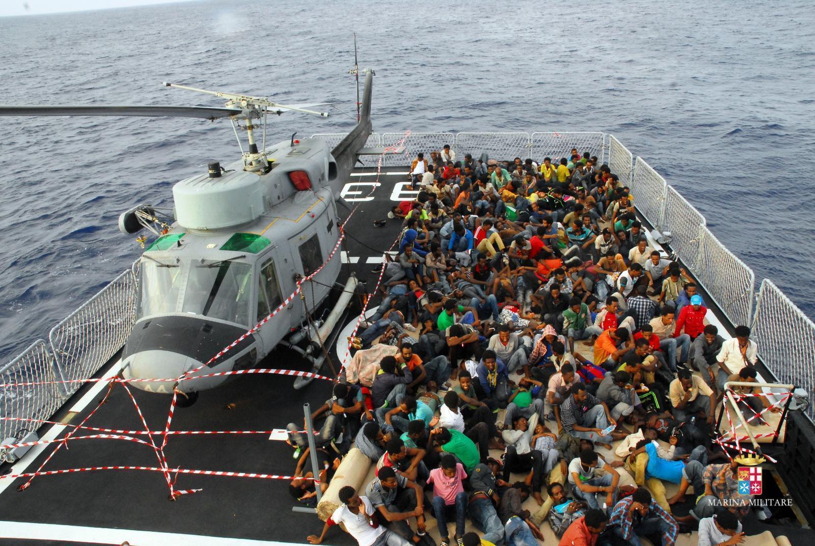 Migranti, una foto di repertorio