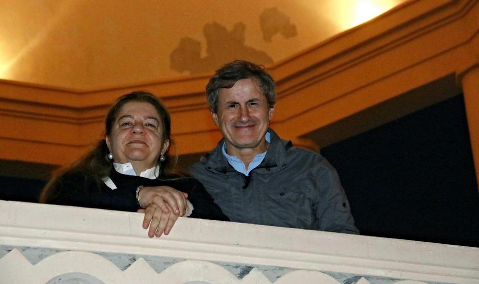 Amadio alla Terrazza con Alemanno 