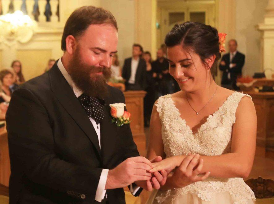 Capelli sposa Cecilia Ieri il matrimonio in Sala Tricolore 