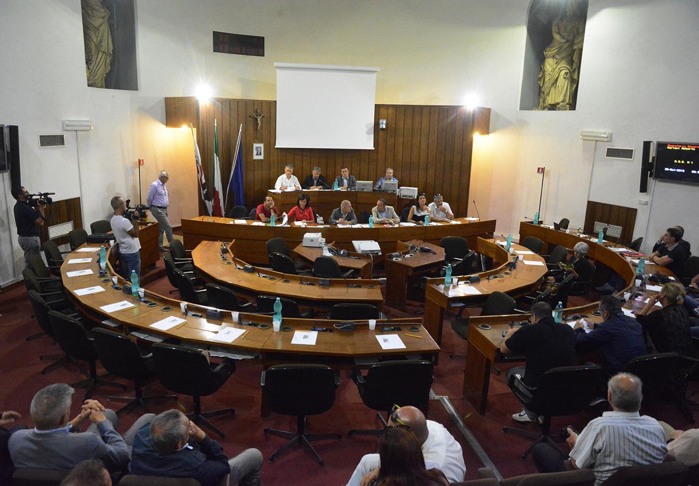 L'aula del consiglio comunale