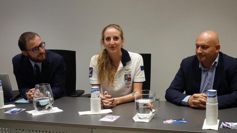Marta Pagnini alla presentazione dell'iniziativa